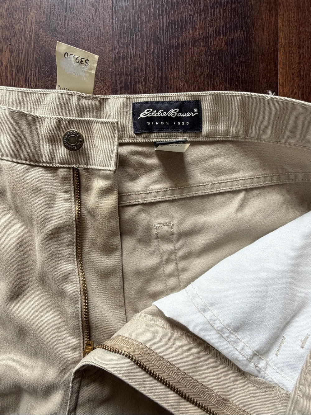 Eddie Bauer Men’s Tan Cotton Chinos